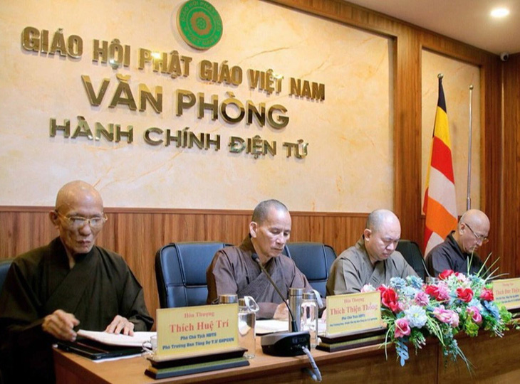 Phiên họp tại Văn phòng 2 Trung ương Giáo hội Phật giáo Việt Nam vào ngày 18-6
