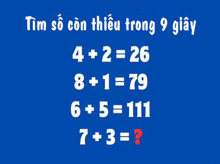 Chỉ 3% người chơi giải mã được câu đố IQ này trong 9 giây, còn bạn?- Ảnh 1.