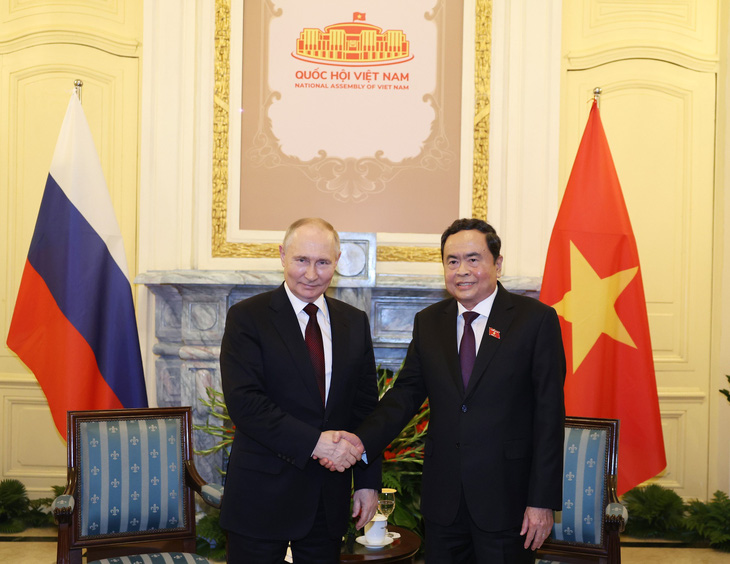 Chủ tịch Quốc hội Trần Thanh Mẫn hội kiến Tổng thống Liên bang Nga Vladimir Putin - Ảnh: TTXVN
