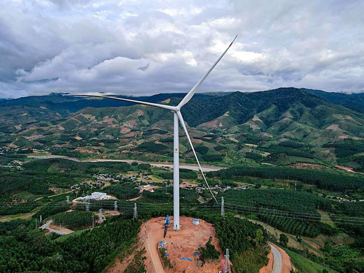 Dự án điện gió Tân Tấn Nhật - Đăk Glei tại huyện Đăk Glei, tỉnh Kon Tum - Ảnh: P.N. 