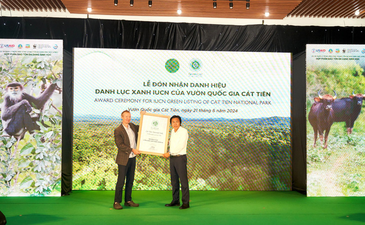Vườn quốc gia Cát Tiên đón nhận danh hiệu Danh lục Xanh IUCN - Ảnh: WWF