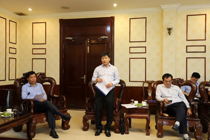 Đại diện Sở Công thương tỉnh Bình Phước, ông Nguyễn Thanh Tùng - Phó giám đốc sở, đã tham gia ý kiến trong buổi làm việc - Ảnh: EVNSPC cung cấp.