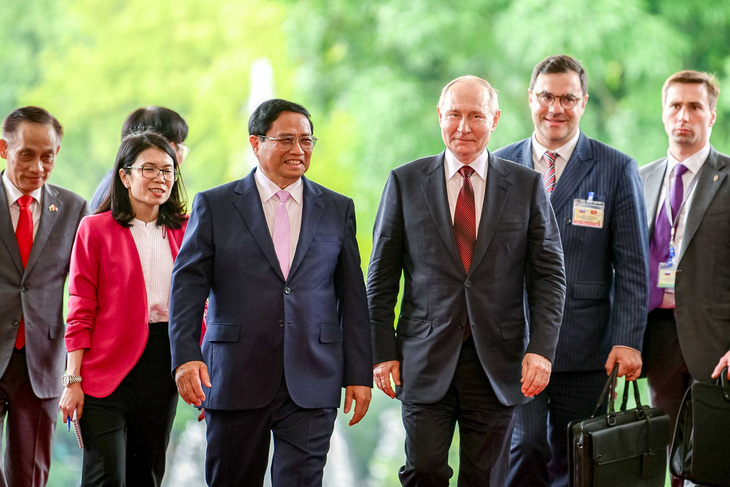 Thủ tướng Phạm Minh Chính gặp Tổng thống Putin - Ảnh: NAM TRẦN