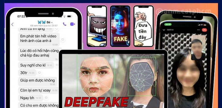 Cảnh báo lợi dụng deepfake dẫn dụ nạn nhân chat sex để tống tiền - Ảnh: PA05