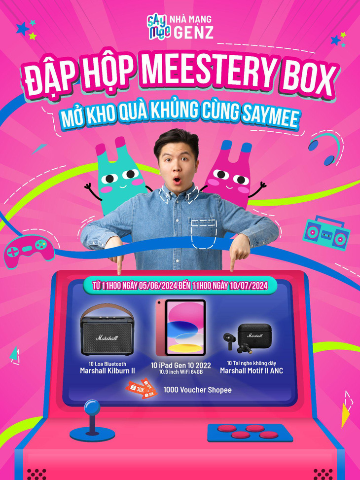 Meestery box - Hộp quà bí ẩn cùng hàng ngàn phần quà giá trị