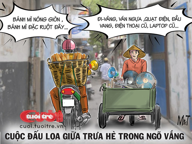 Ai rồi cũng trở thành "người loa" - Tranh: Đỗ Minh Tuấn 