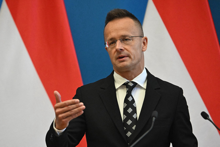 Ngoại trưởng Hungary Peter Szijjarto - Ảnh: AFP