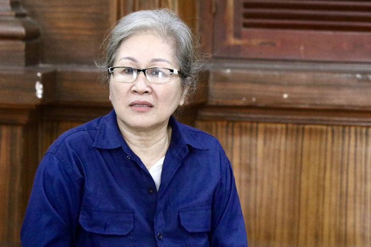 Bà Trương Thị Tuyết tại phiên tòa - Ảnh: KHẮC HIẾU
