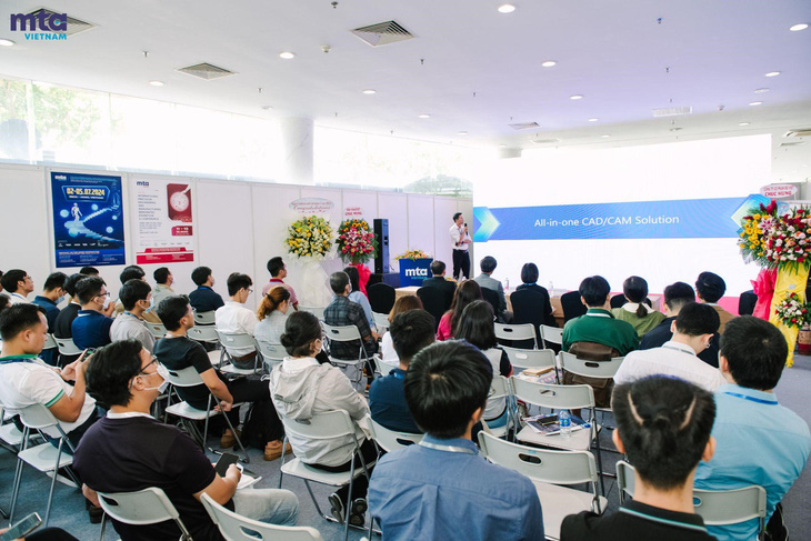Chuỗi hội thảo chuyên ngành là nơi để các doanh nghiệp cập nhật xu hướng và kỹ thuật tiên tiến trong ngành. Trong ảnh: MTA Vietnam 2023