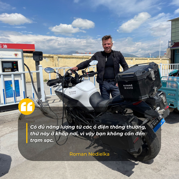 Một mình lái xe máy điện vòng quanh thế giới: 42.000km chưa từng hết pin, không cần đội hỗ trợ- Ảnh 2.