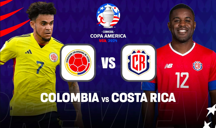 Máy tính dự đoán đội tuyển Colombia sẽ thắng Costa Rica trong cuộc đối đầu ở lượt trận thứ 2 bảng D Copa America 2024 - Ảnh: KHELNOW