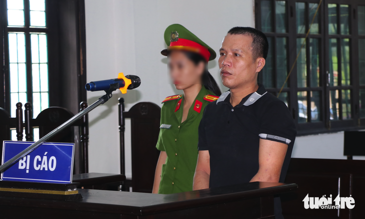 Bị cáo Linh tại phiên tòa sơ thẩm ngày 28-6 - Ảnh: DOÃN HÒA