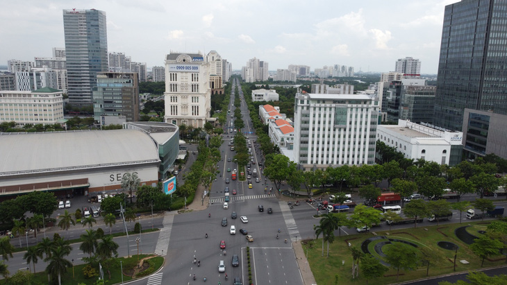Đường Nguyễn Lương Bằng được Ban quản lý khu Nam đề xuất phân bổ vào quy hoạch làm giảm diện tích 110ha đất công của TP - Ảnh: MINH HÒA