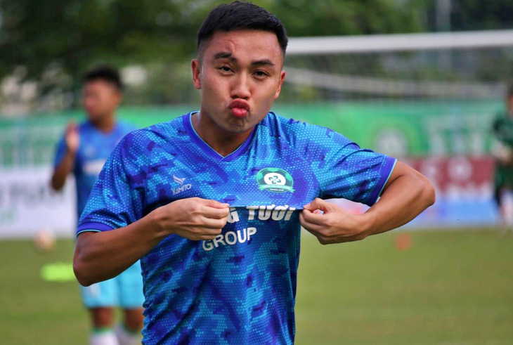 Trần Mạnh Hùng ghi bàn nhưng chưa đủ giúp Bình Phước giành suất đá play-off - Ảnh: TTBPFC
