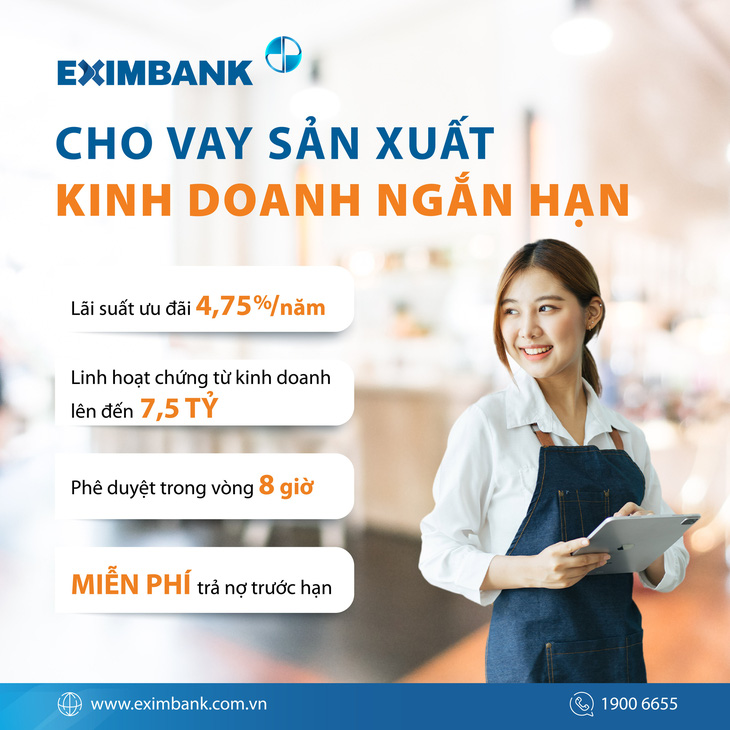 Gói vay vốn ưu đãi của Eximbank được thiết kế với mục tiêu hỗ trợ tối đa cho các cá nhân, tiểu thương và hộ kinh doanh - Ảnh: EIB