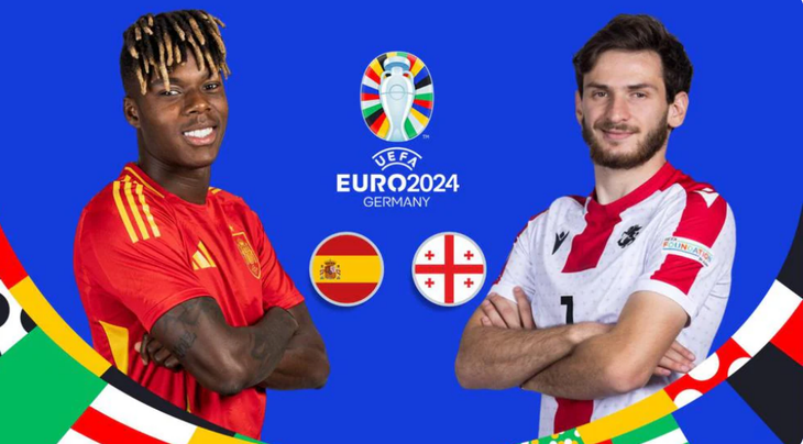 Máy tính dự đoán đội tuyển Tây Ban Nha sẽ thắng Georgia trong cuộc đối đầu tại vòng 16 đội Euro 2024 lúc 2h ngày 1-7 - Ảnh: UEFA