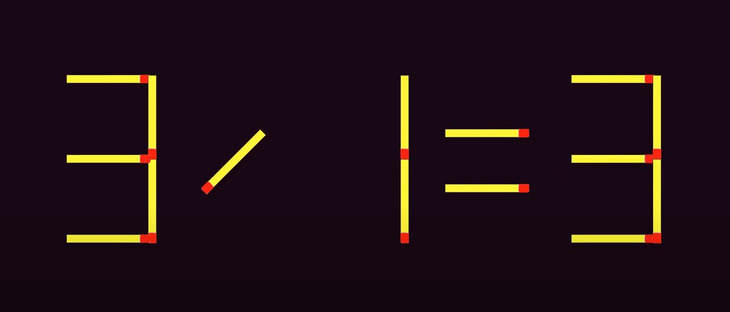 Thử tài IQ: Di chuyển hai que diêm để 9-5=6 thành phép tính đúng- Ảnh 4.