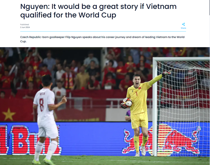 FIFA giới thiệu về hành trình của Filip Nguyễn - Ảnh: FIFA