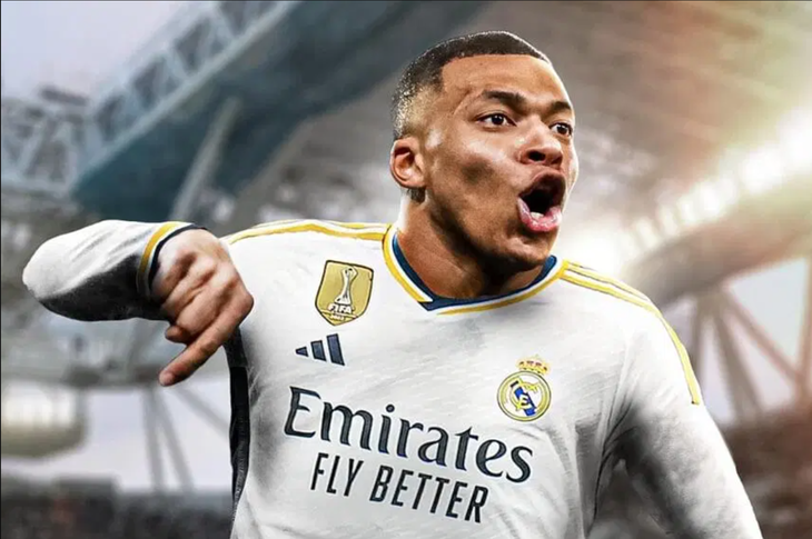 Kylian Mbappe sẽ mặc tạm áo số 9 trong mùa giải đầu tiên ở Real Madrid