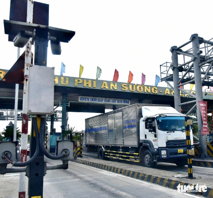 Trạm kiểm tra trọng tải cân tự động tại Trạm thu phí An Sương - An Lạc (quận Bình Tân, TP.HCM) - Ảnh: T.T.D.