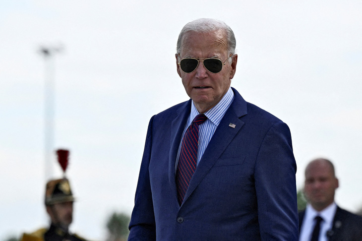 Tổng thống Mỹ Joe Biden tới Pháp ngày 5-6 - Ảnh: REUTERS