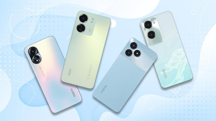 Cả bốn đại diện Oppo, Xiaomi, Realme và Vivo đều có những mẫu smartphone đình đám ở phân khúc trên dưới 3 triệu đồng