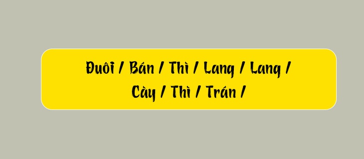 Thử tài tiếng Việt: Sắp xếp các từ sau thành câu có nghĩa (P113)- Ảnh 1.