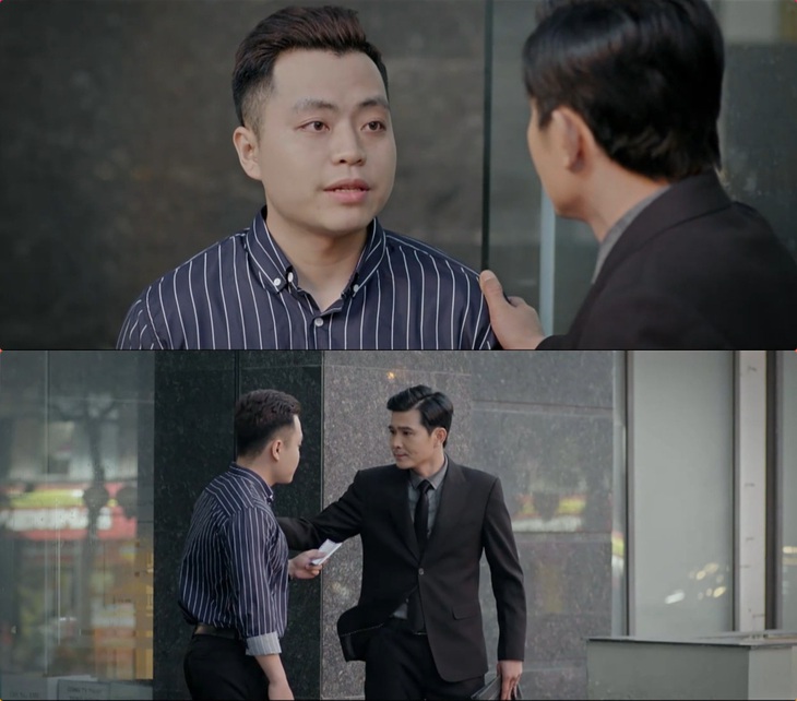 Nghĩa đem mẫu nhờ người quen kín đáo làm xét nghiệm nhưng đưa giữa ban ngày, trước cửa lớn