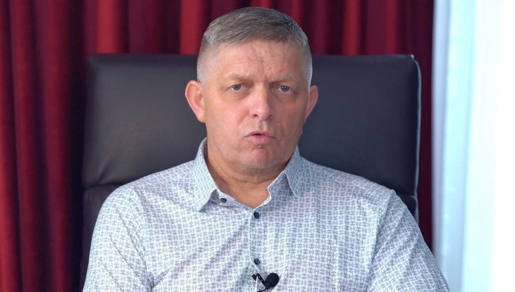 Ảnh chụp từ video ngày 5-6 cho thấy Thủ tướng Slovakia Robert Fico phát biểu lần đầu tiên kể từ khi bị bắn - Ảnh: AFP