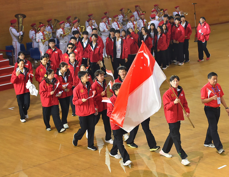 Đoàn thể thao học sinh Singapore đứng thứ 5 với 4 huy chương vàng