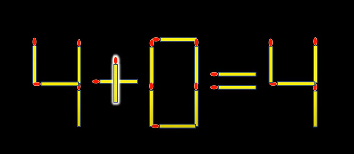Thử tài IQ: Di chuyển một que diêm để 4-8=4 thành phép tính đúng- Ảnh 2.