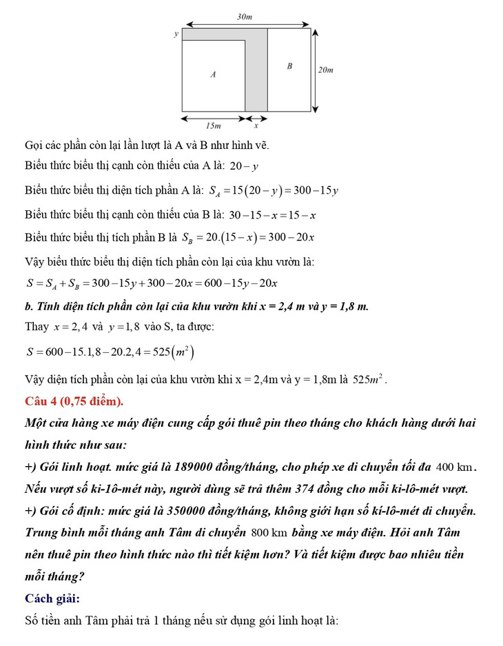 Bài giải gợi ý môn toán thi tuyển sinh lớp 10 TP.HCM- Ảnh 7.