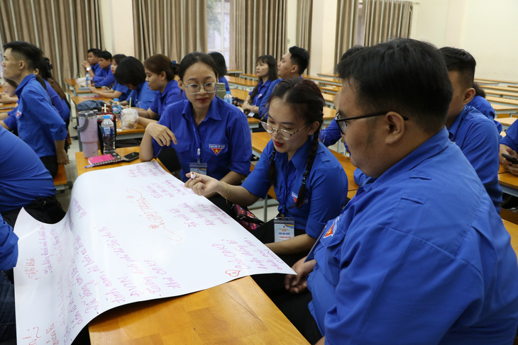 Liên hoan bí thư chi đoàn giỏi toàn thành diễn ra từ ngày 7 đến 9-6 tại Trường Đoàn Lý Tự Trọng và tỉnh Bà Rịa - Vũng Tàu - Ảnh: BÌNH MINH