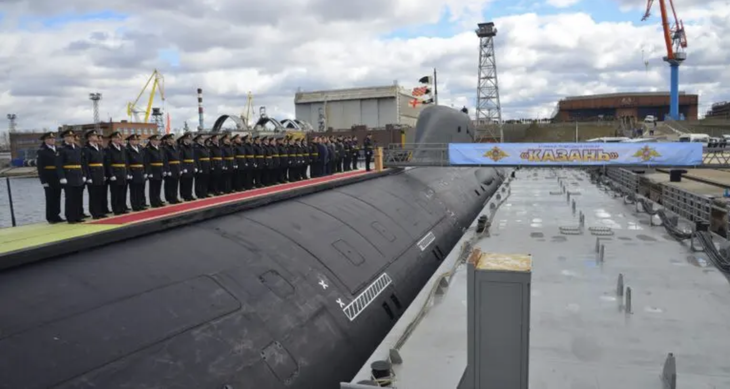 Tàu ngầm Kazan của hải quân Nga - Ảnh: NAVAL NEWS