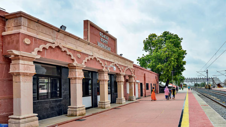 Nhà ga xe lửa ở thị trấn quê nhà của ông Modi, Vadnagar. Ảnh: India Today