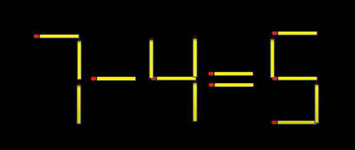 Thử tài IQ: Di chuyển một que diêm để 5-4=85 thành phép tính đúng- Ảnh 3.