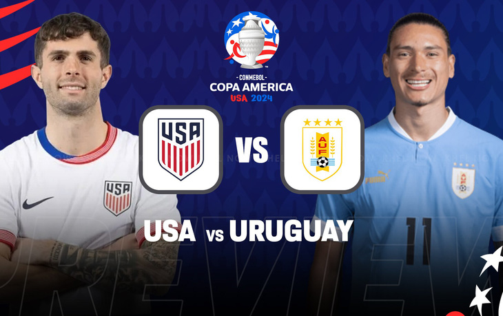 Máy tính dự đoán đội tuyển Mỹ sẽ hòa Uruguay trong cuộc đối đầu ở lượt trận thứ 3 bảng C Copa America 2024 - Ảnh: KHELNOW