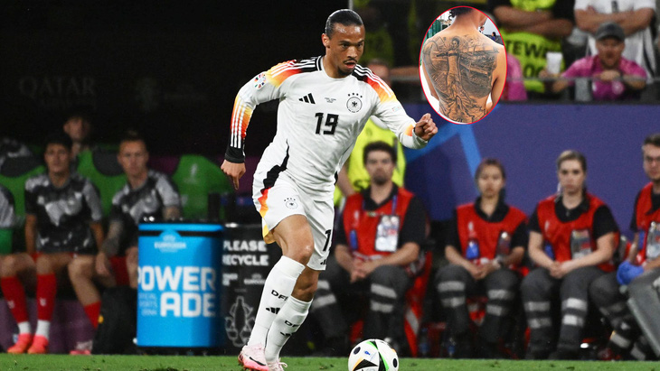 Sao tuyển Đức tại Euro 2024 Leroy Sane hối hận vì hình xăm trên lưng