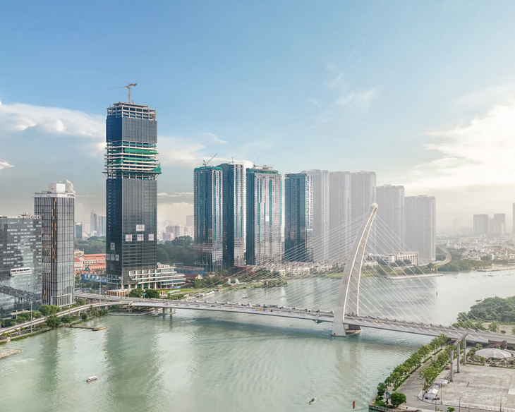 Các cấu phần của Grand Marina, Saigon đang ngày càng hoàn thiện - Ảnh: Masterise Homes