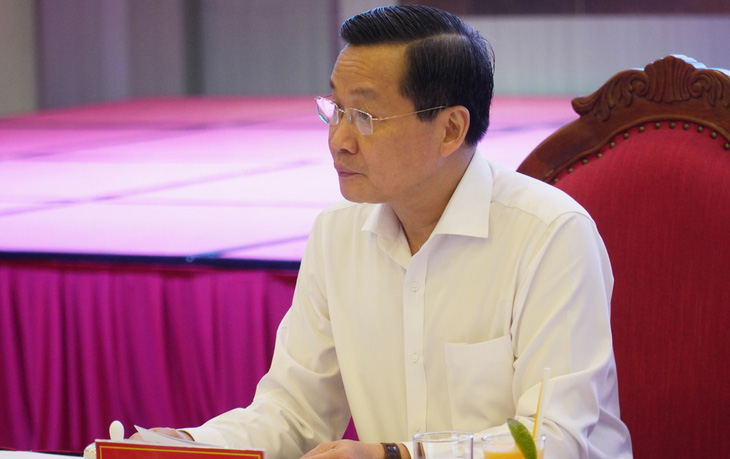 Phó thủ tướng Lê Minh Khái đề nghị cần tập trung nguồn lực cho các dự án trọng tâm trọng điểm - Ảnh: THANH HUYỀN