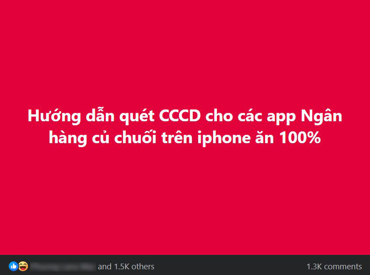 Chủ đề "quét căn cước công dân" trở nên xôm tụ trên nhiều nhóm cộng đồng - Ảnh chụp màn hình