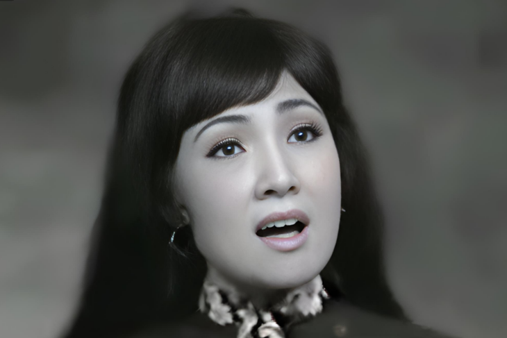 Nghệ sĩ Lệ Thủy vai cô Hạnh trong vở cải lương nổi tiếng Cây sầu riêng trổ bông - Ảnh chụp màn hình, xử lý lại: LINH ĐOAN