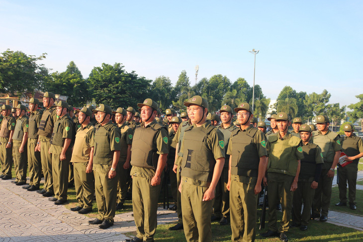 220 người đại diện các cơ sở thuộc lực lượng tham gia bảo vệ an ninh, trật tự ở cơ sở của tỉnh Tây Ninh (tổng 3.277 người) - Ảnh: GIAI THỤY
