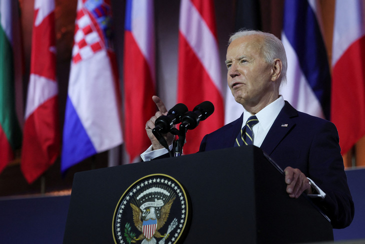 Các đồng minh và đối tác sẽ quan sát Tổng thống Mỹ Joe Biden tại cuộc thượng đỉnh NATO ở Washington từ ngày 9-7 - Ảnh: REUTERS