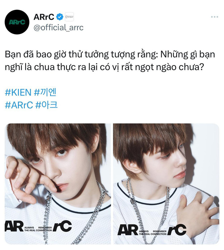 Kien - chàng trai người Việt được giới thiệu trong đội hình nhóm nam ARrC