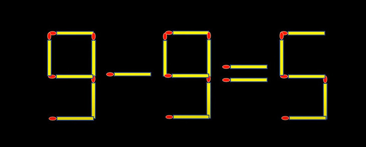 Thử tài IQ: Di chuyển một que diêm để 4-9=5 thành phép tính đúng- Ảnh 5.