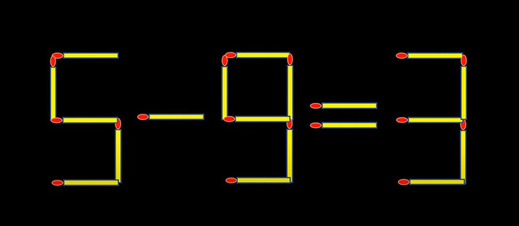 Thử tài IQ: Di chuyển một que diêm để 4-9=5 thành phép tính đúng- Ảnh 3.