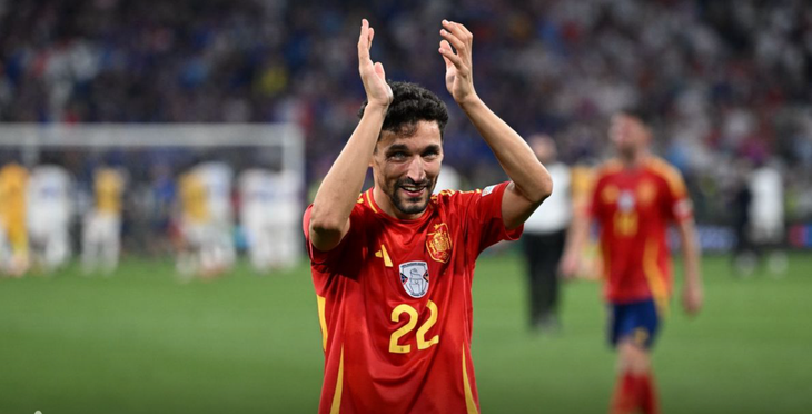 Jesus Navas chia tay tuyển Tây Ban Nha sau chức vô địch Euro 2024 - Ảnh: Getty