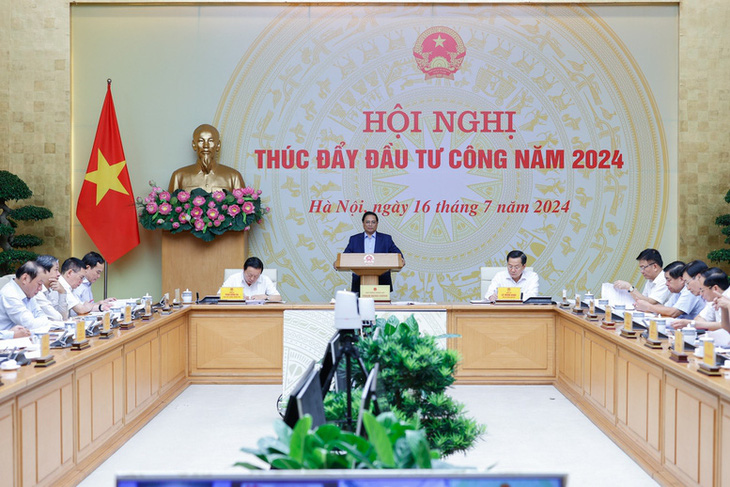 Hội nghị thúc đẩy giải ngân vốn đầu tư công - Ảnh: VGP