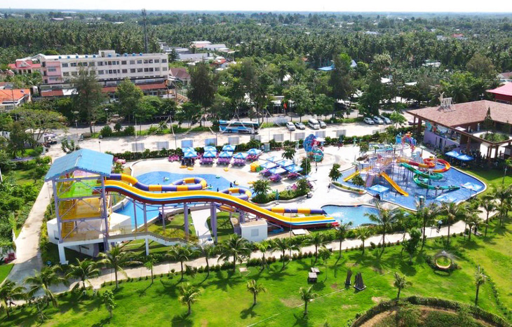 TTC Mekong Aqua Park với những trò chơi nước hấp dẫn, vườn thú Tiny Zoo và không gian được phủ xanh sau 01 năm hoạt động